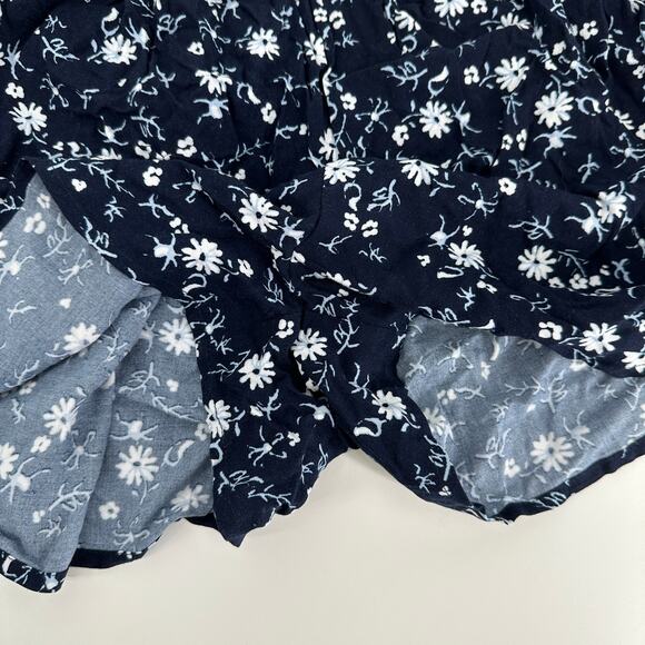 Abound Navy White Flowy Flirty Floral Summer Casual Shorts - Picture 5 of 6